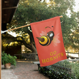 Hornets Mascot House Flag