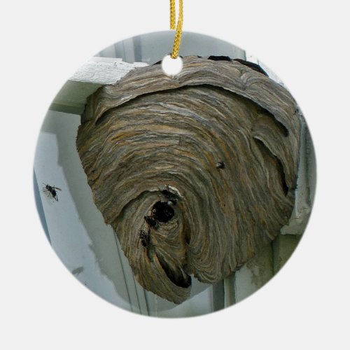 Hornets Nest Ceramic Ornament