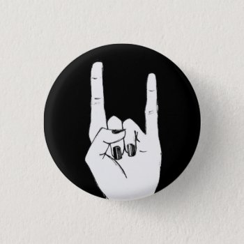 Horns Button by wanderlust_ at Zazzle
