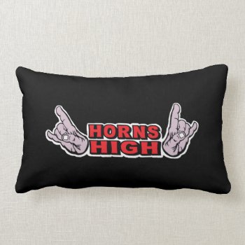 Horns High Throw Pillow by HeavyMetalHitman at Zazzle