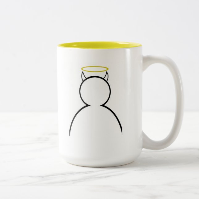 Horns Keep My Halo Up mug (Right)