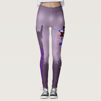 Horns Up! Purple Leggings