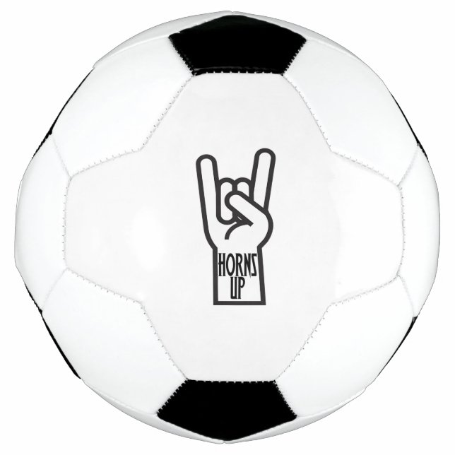 Horns Up Soccer Ball (Front)