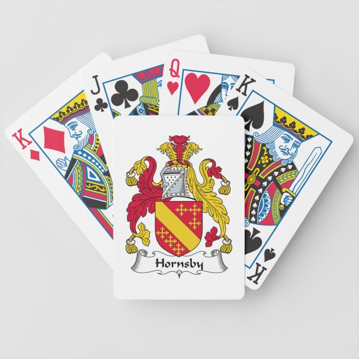 Hornsby Family Crest Playing Cards