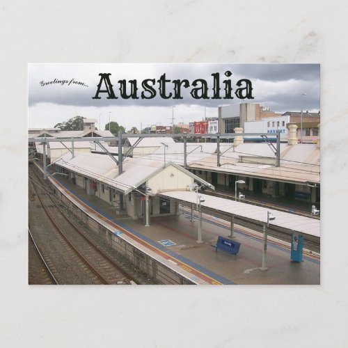 Hornsby Railway Station Australia Postcard