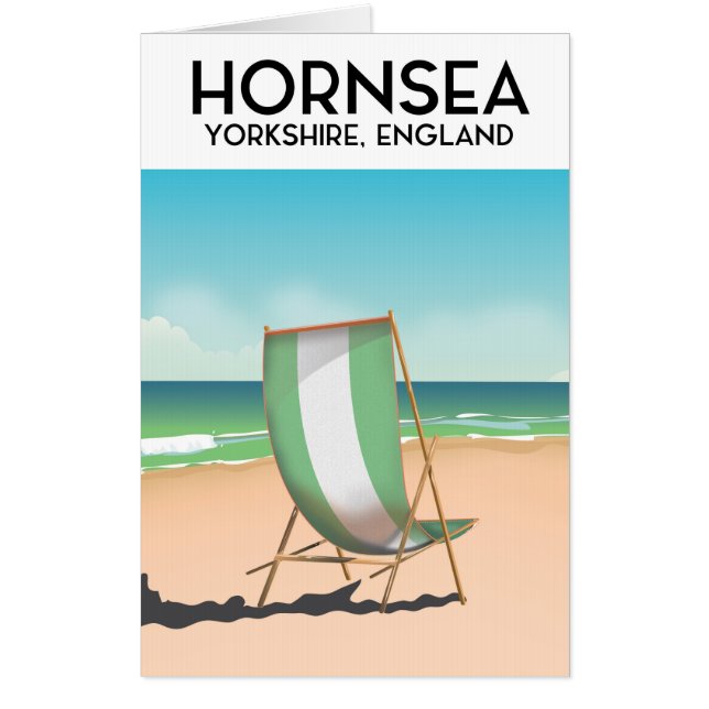 Hornsea, Hornsea, Yorkshire England travel poster, Card (Front)
