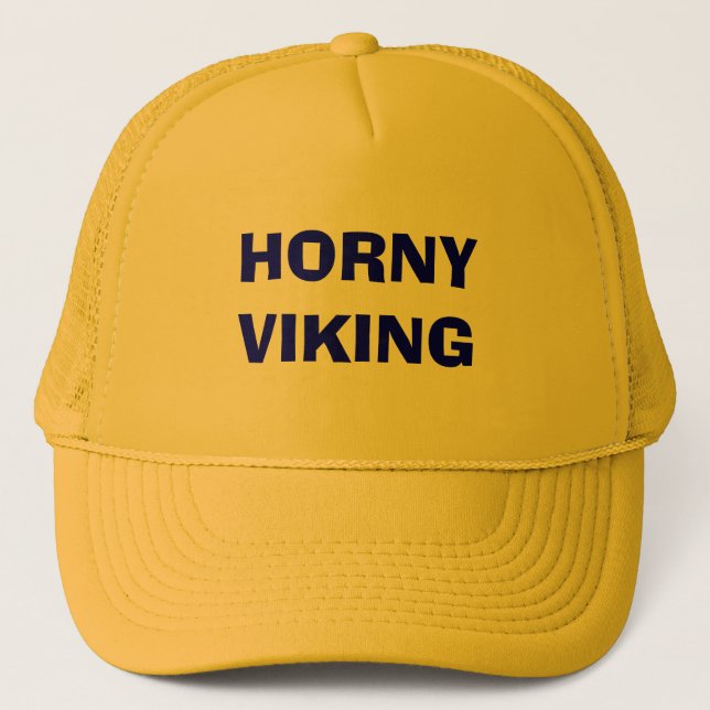 HORNY VIKING TRUCKER HAT (Front)