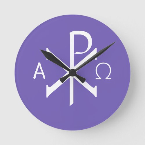 Horologium Romanum de Christogramma XP Round Clock