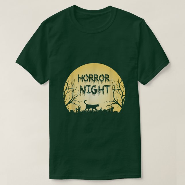 Horor Night Halloween  T-Shirt (Design Front)