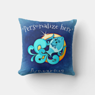 Horoscope Aquarius Decorative Throw Pillow