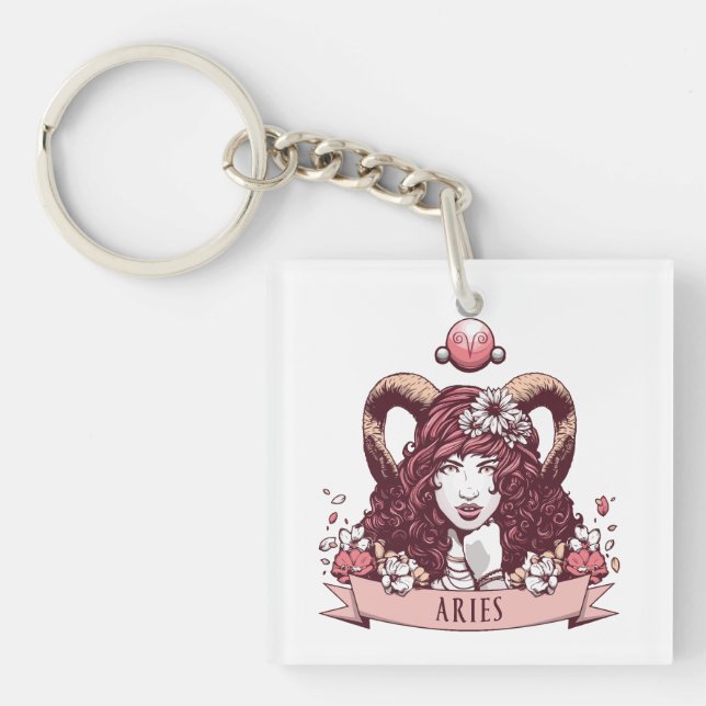 Horoscope - ARIES Keychain (Front)
