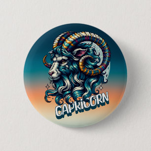 Horoscope Astrological Sign Capricorn Button