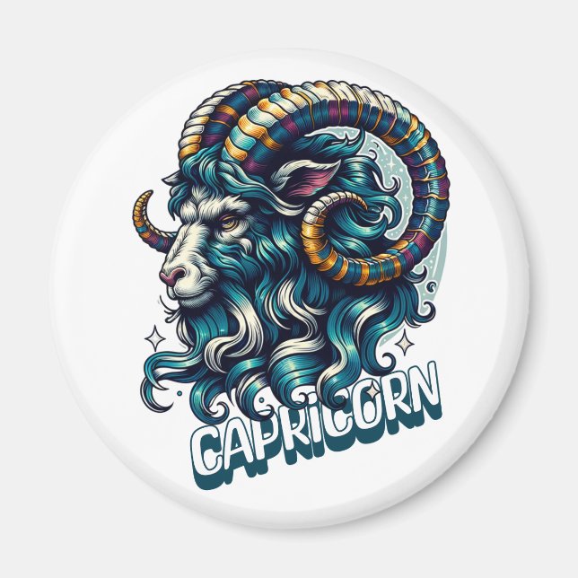 Horoscope Astrological Sign Capricorn Magnet (Front)