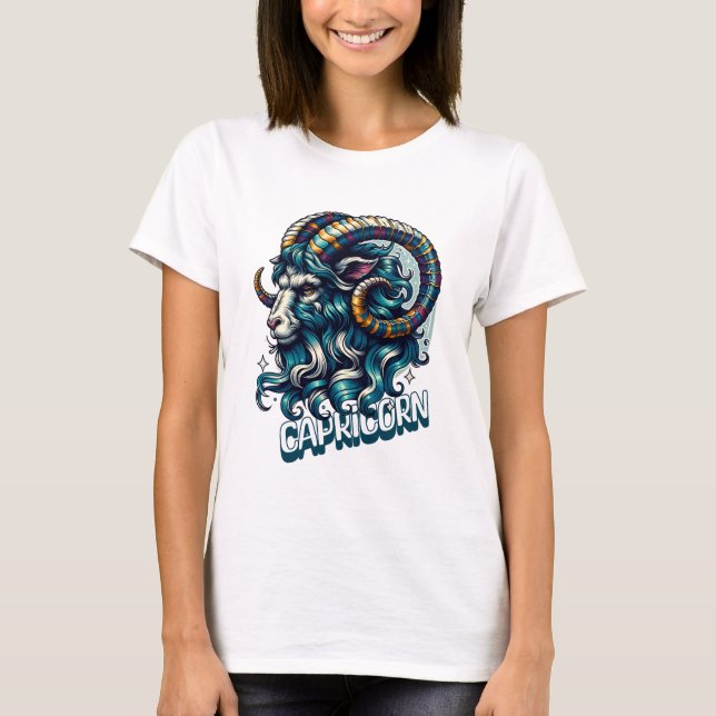 Horoscope Astrological Sign Capricorn T-Shirt (Front)