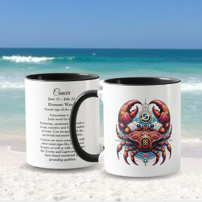 Horoscope Astrological Sign for Cancer the Crab  Mug (Creator Uploaded)