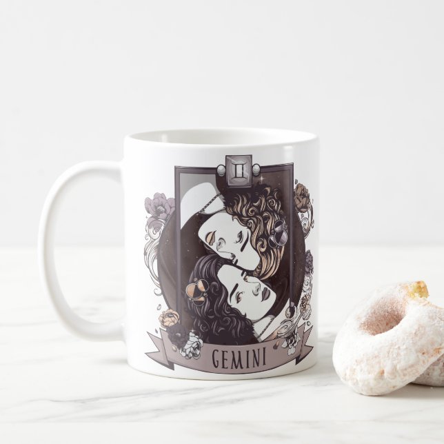 Horoscope - GEMINI Coffee Mug (With Donut)