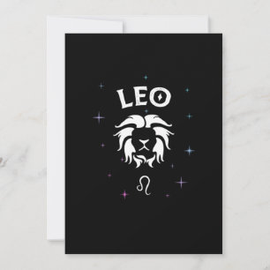Horoscope Leo Symbol Zodiac Sign Costume Invitation