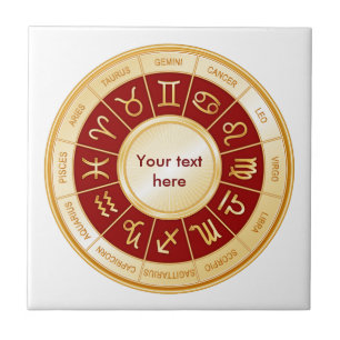 Horoscope Mandala Ceramic Tile