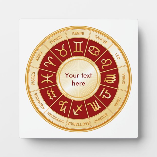 Horoscope Mandala Plaque (Front)