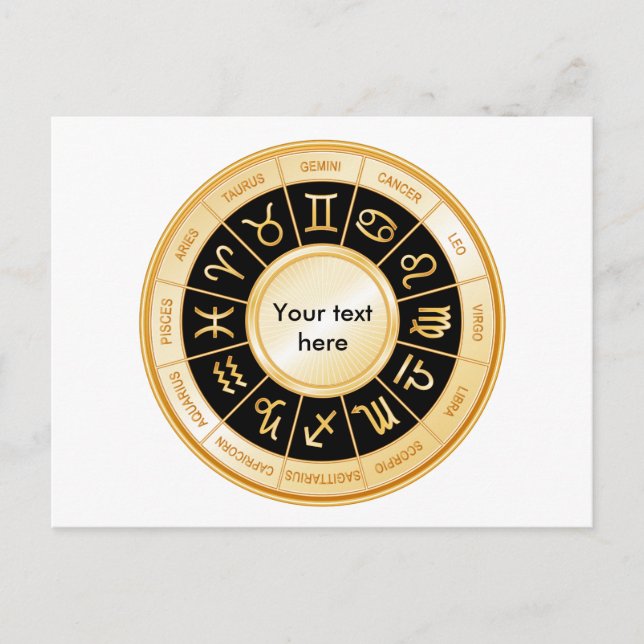 Horoscope Mandala Postcard (Front)