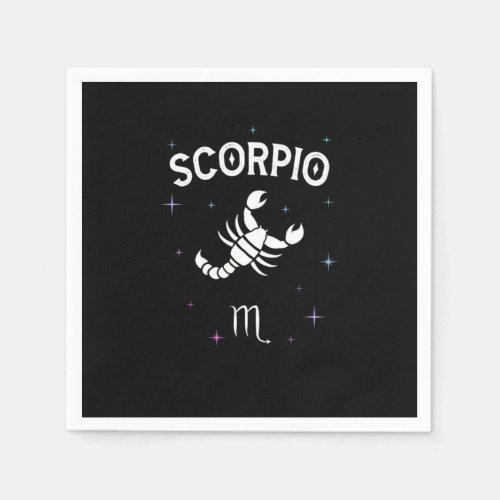 Horoscope Scorpio Symbol Zodiac Sign Costume Napkins