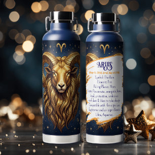 Horoscope Sign Aries   Astrology Traits & Dates Water Bottle