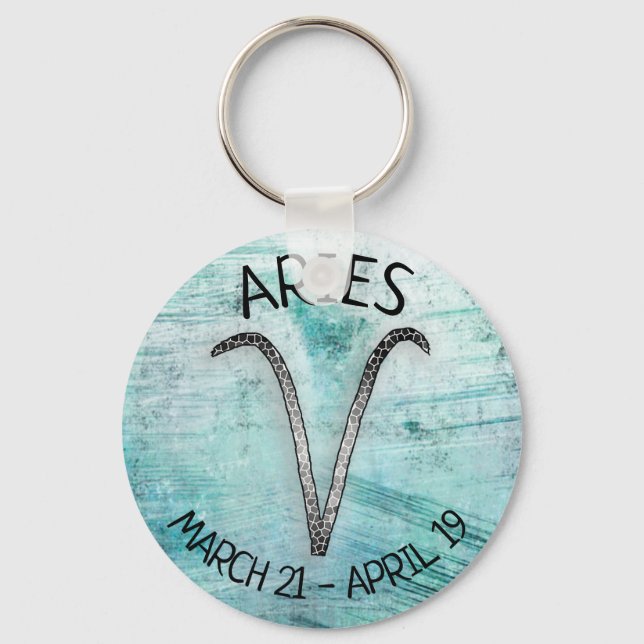 Horoscope Sign Aries Keychain (Front)