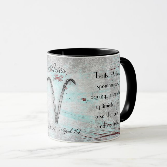 Horoscope Sign Aries Mug (Front Right)