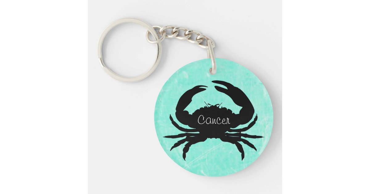 Horoscope Sign Cancer Zodiac Crab Symbol Key Chain ...