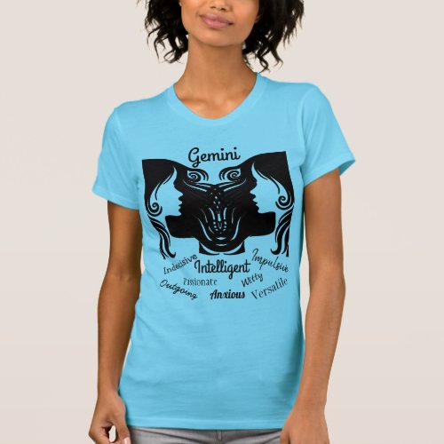 Horoscope Sign Gemini Traits Twins T_Shirt