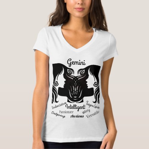 Horoscope Sign Gemini Traits Twins T_Shirt