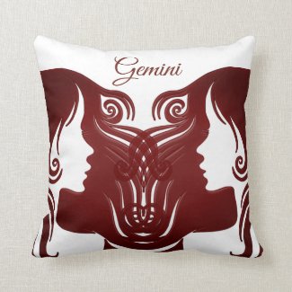 Horoscope Sign Gemini Zodiac Twins Pillow