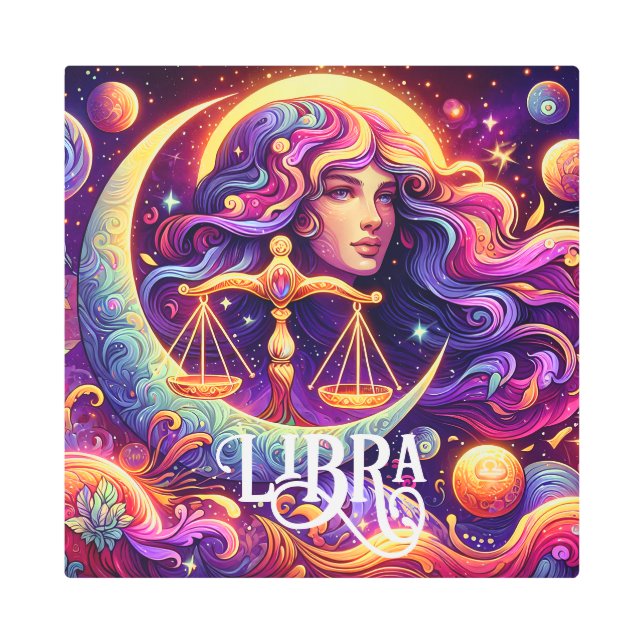 Horoscope Sign Libra Zodiac Ethereal Mystical Art (Front)