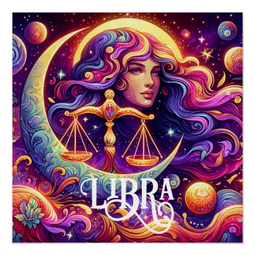Horoscope Sign Libra Zodiac Ethereal Mystical Art
