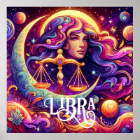 Horoscope Sign Libra Zodiac Ethereal Mystical Art