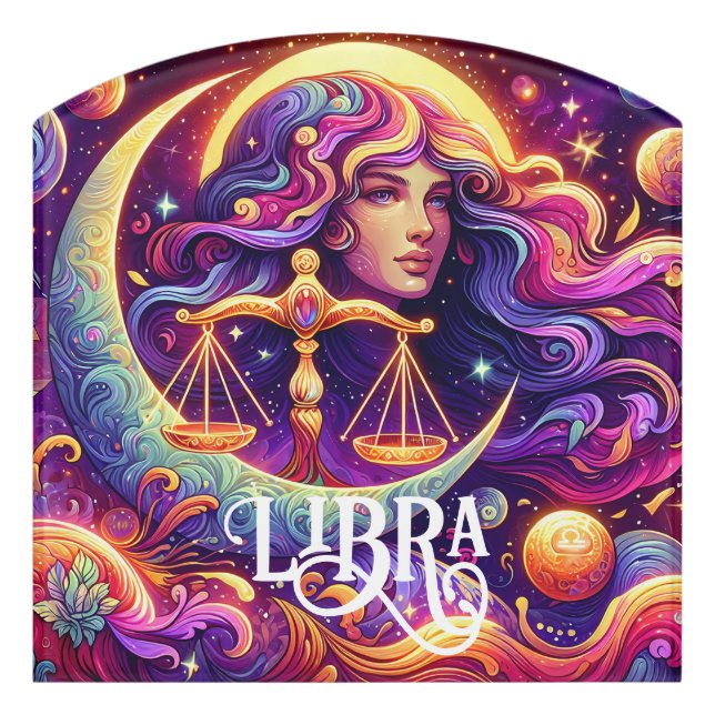 Horoscope Sign Libra Zodiac Ethereal Mystical Art (Contour Front)