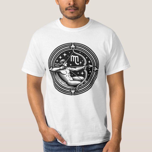 Horoscope Sign Sagittarius Archer Symbol  T-Shirt (Front)