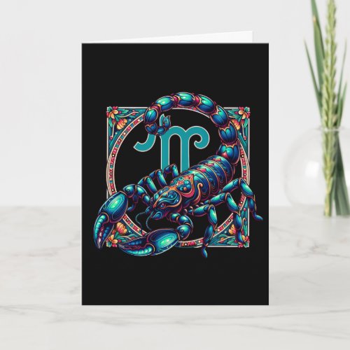 Horoscope Sign Scorpio Astrology Birthday Card