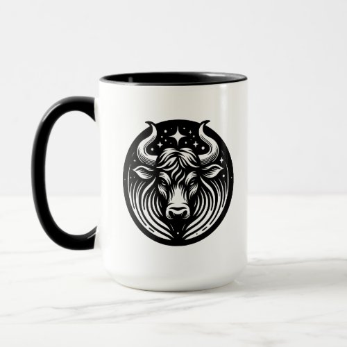 Horoscope Sign Taurus Symbol and Traits Mug