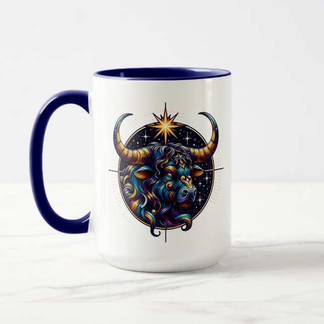 Horoscope Sign Taurus Zodiac Astrology Mug (Left)