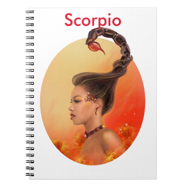 Horoscope Zodiac - Fantasy Scorpio Notebook (Front)