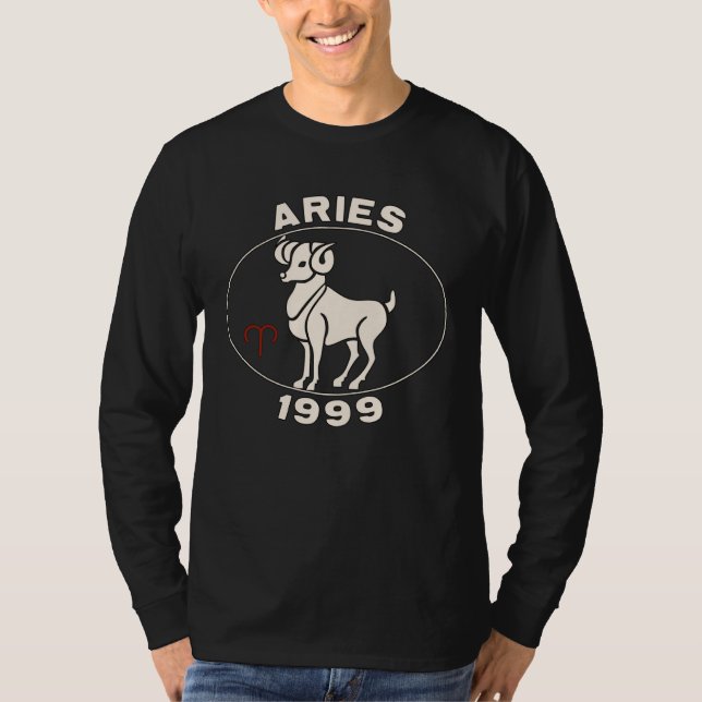 Horoscope Zodiac Sign Ram Aries 1999 T-Shirt (Front)