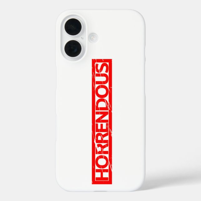 Horrendous Stamp Case-Mate iPhone Case (Back)