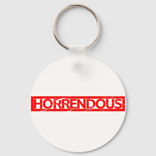 Horrendous Stamp Keychain (Front)