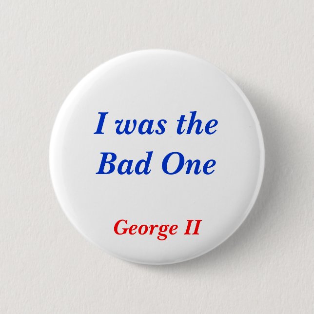 Horrible Histories Bad One Button (Front)