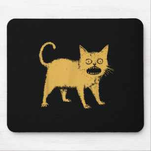 Horrible Japanese Cat  Mouse Pad