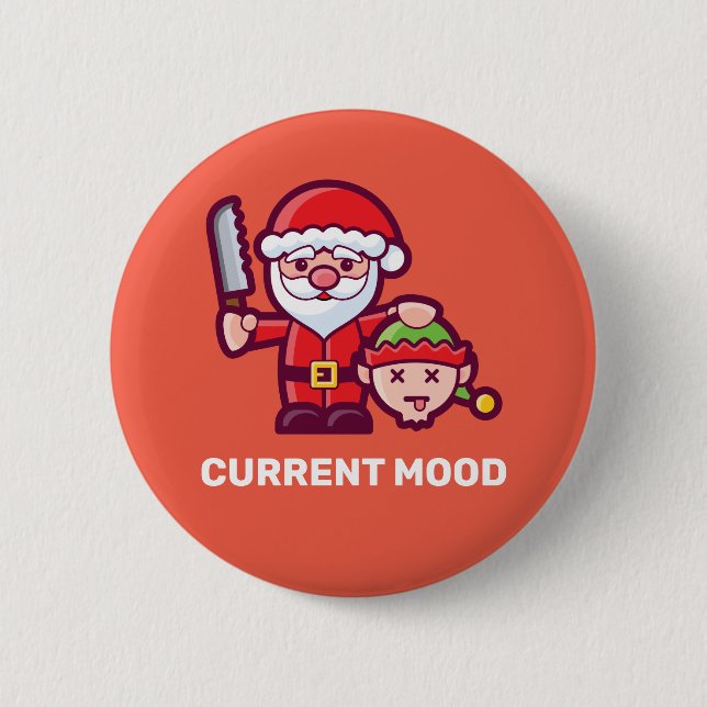 Horrible Santa Claus Button (Front)