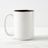 Horrible Science Puns Two-Tone Coffee Mug (Left)