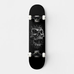 horrible skeleton skateboard