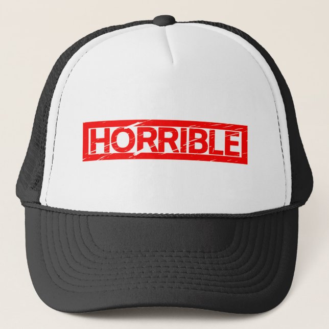 Horrible Stamp Trucker Hat (Front)
